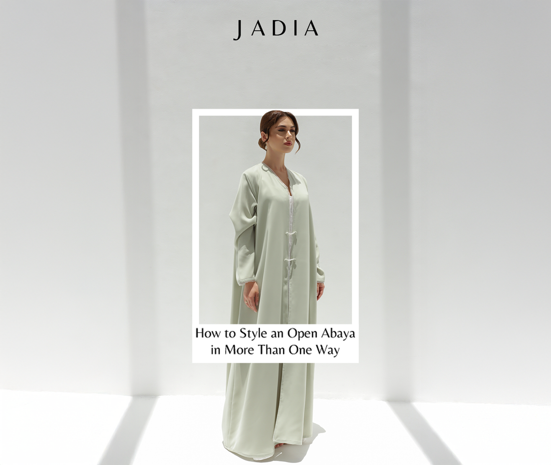 How to Style an Open Abaya in More Than One Way