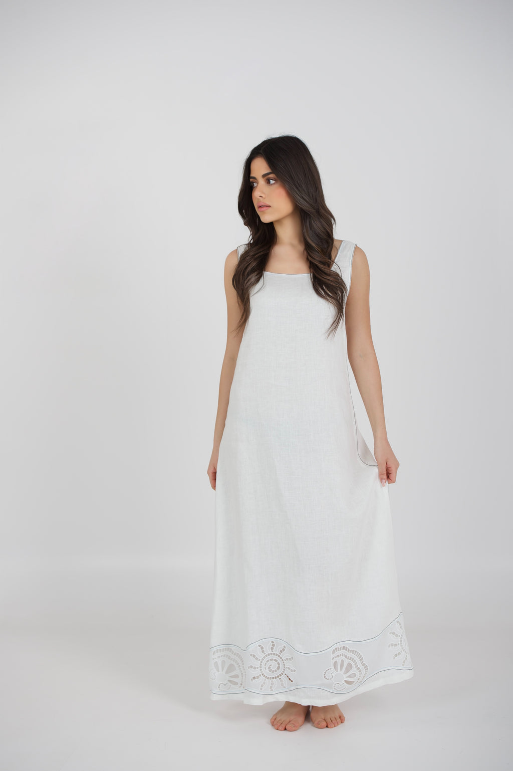 Seashell Linen Dress