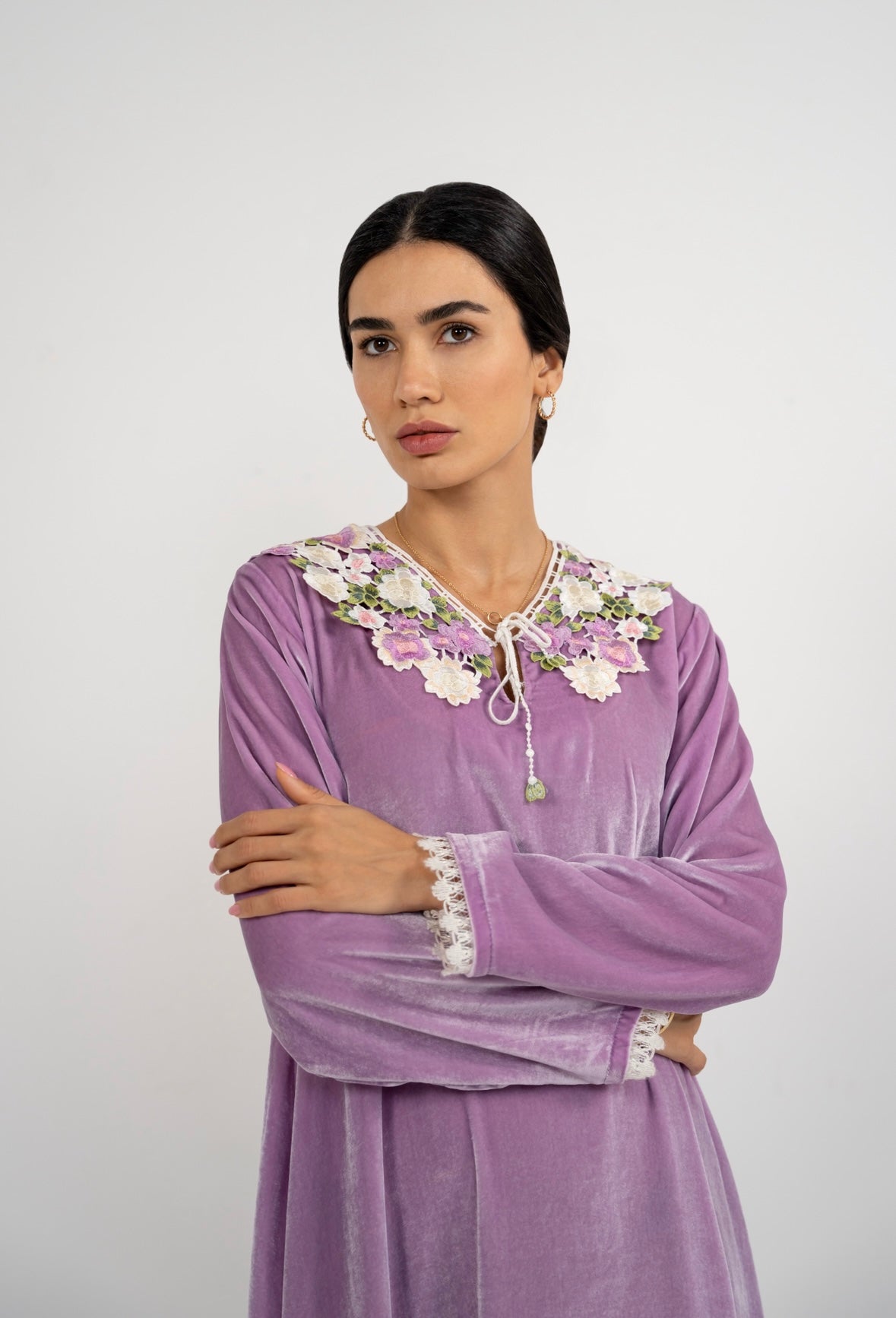 Petal Velvet Loom Dress