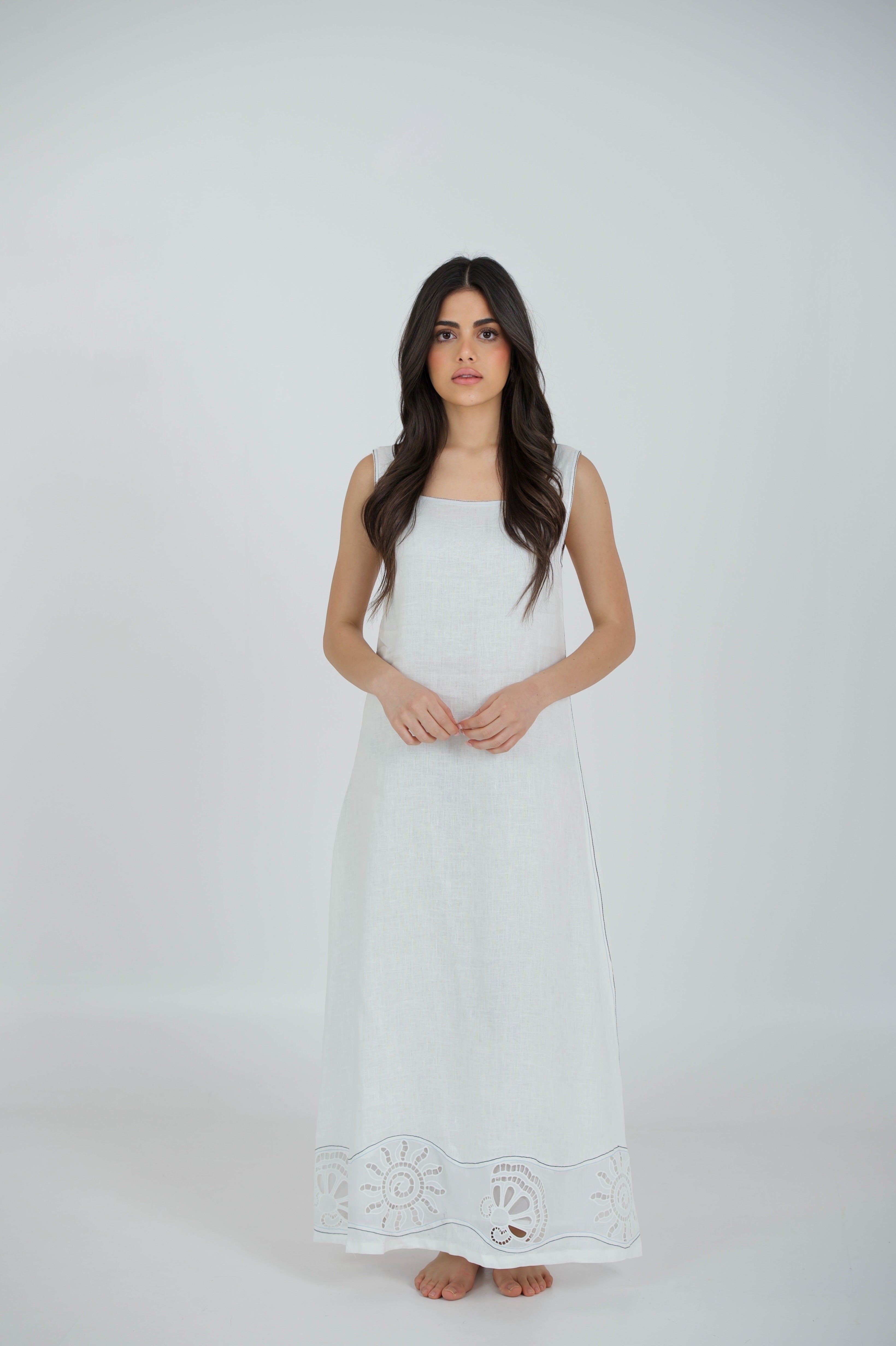 Seashell Linen Dress