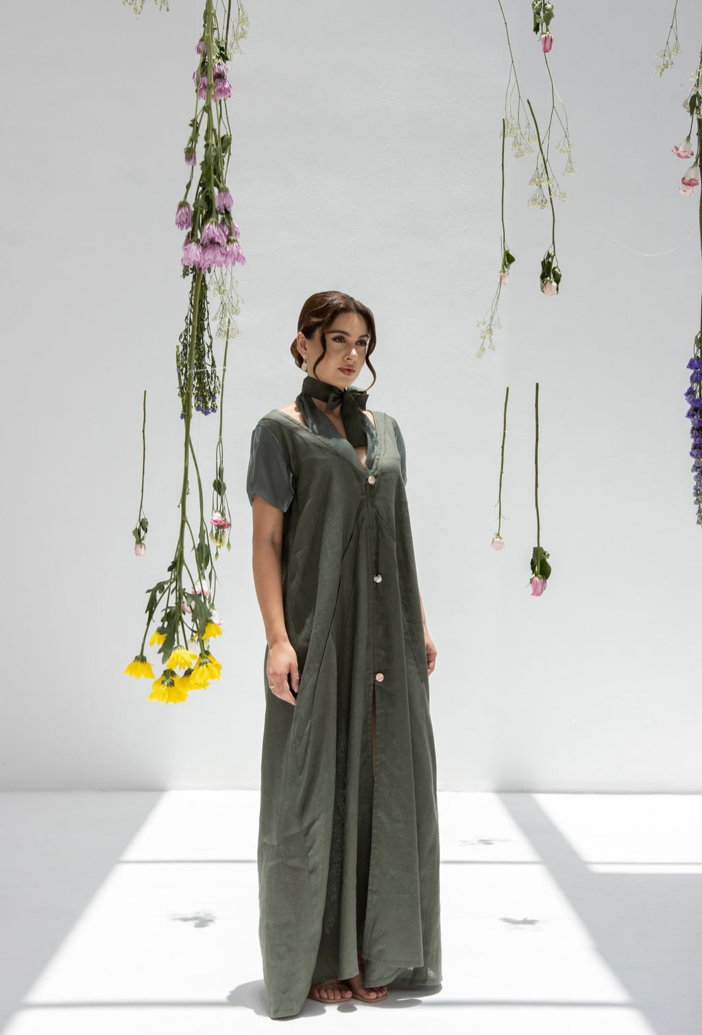 Olive Bloom Dress