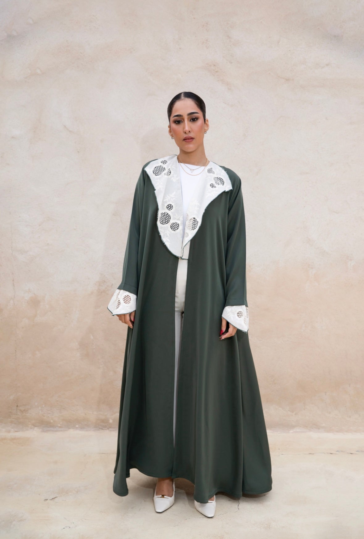 Olive Glow Abaya
