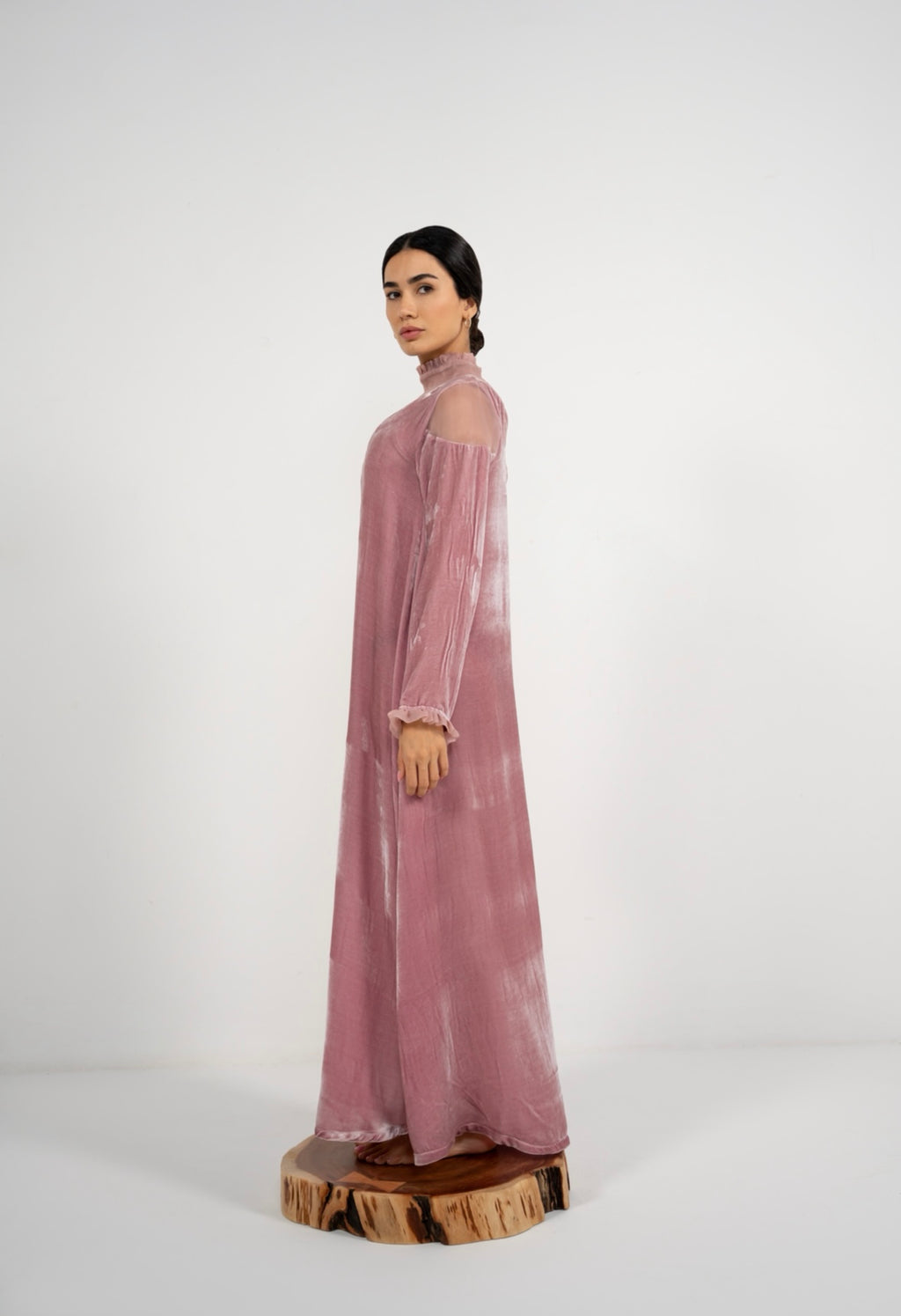 Orchid Velvet Loom Dress