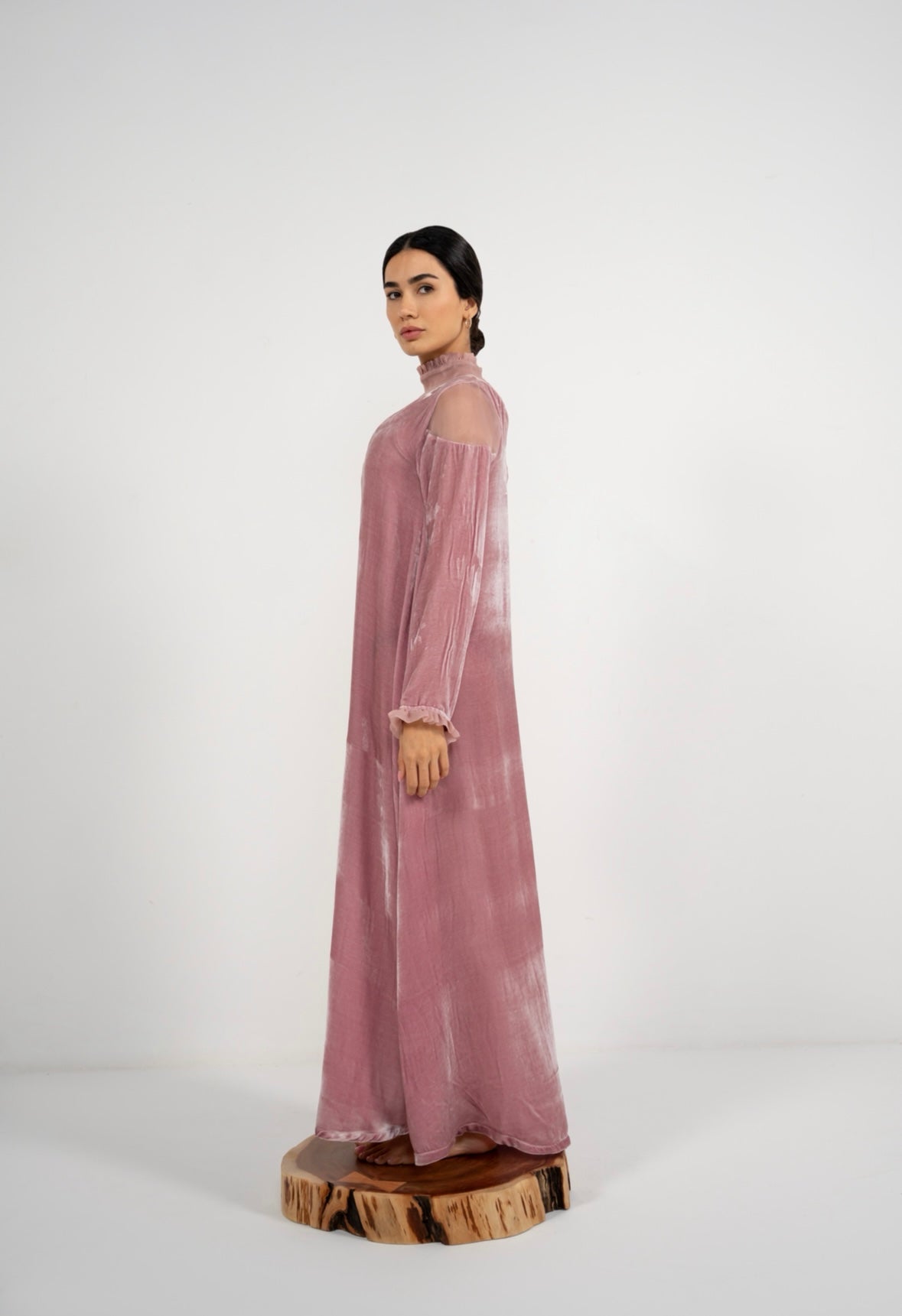Orchid Velvet Loom Dress