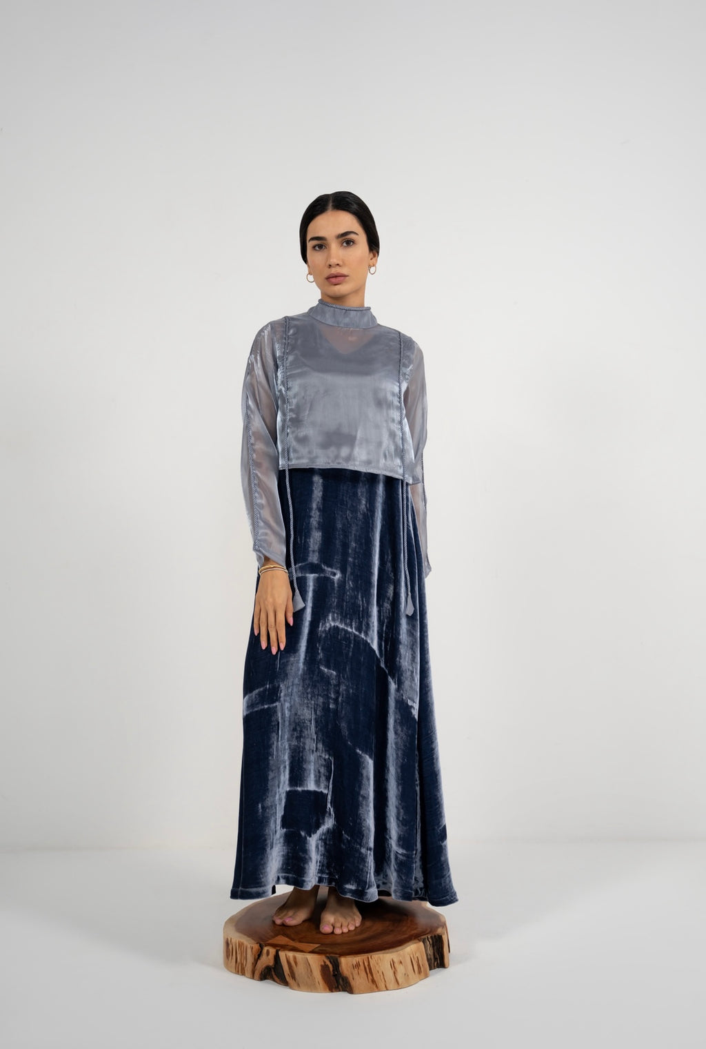 Storm Velvet Loom Dress