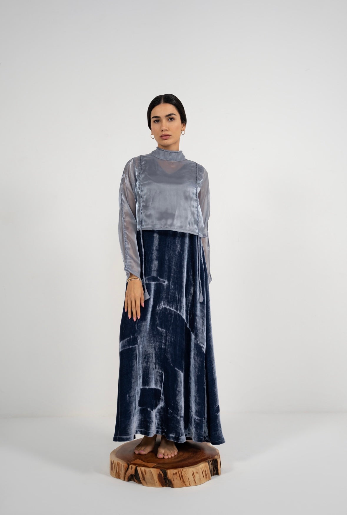 Storm Velvet Loom Dress