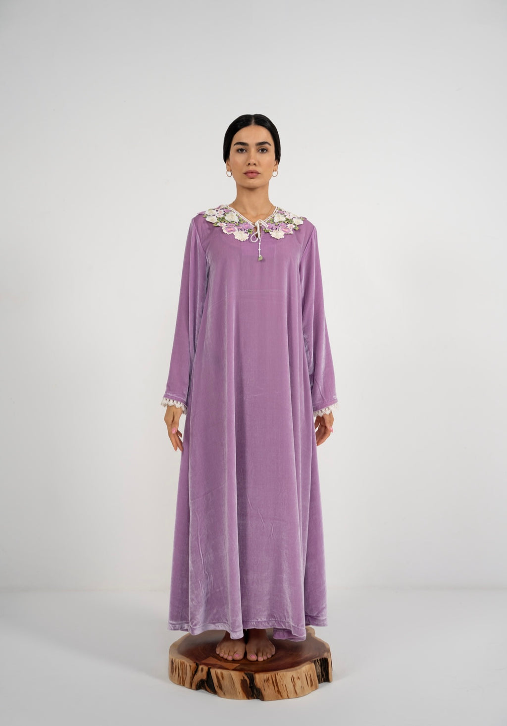 Petal Velvet Loom Dress