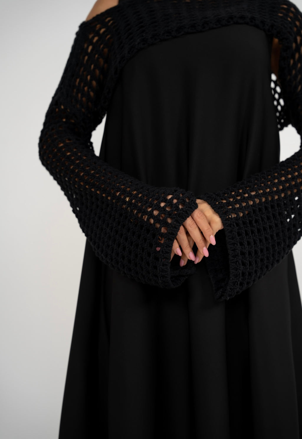 Crochet Black Loom Dress