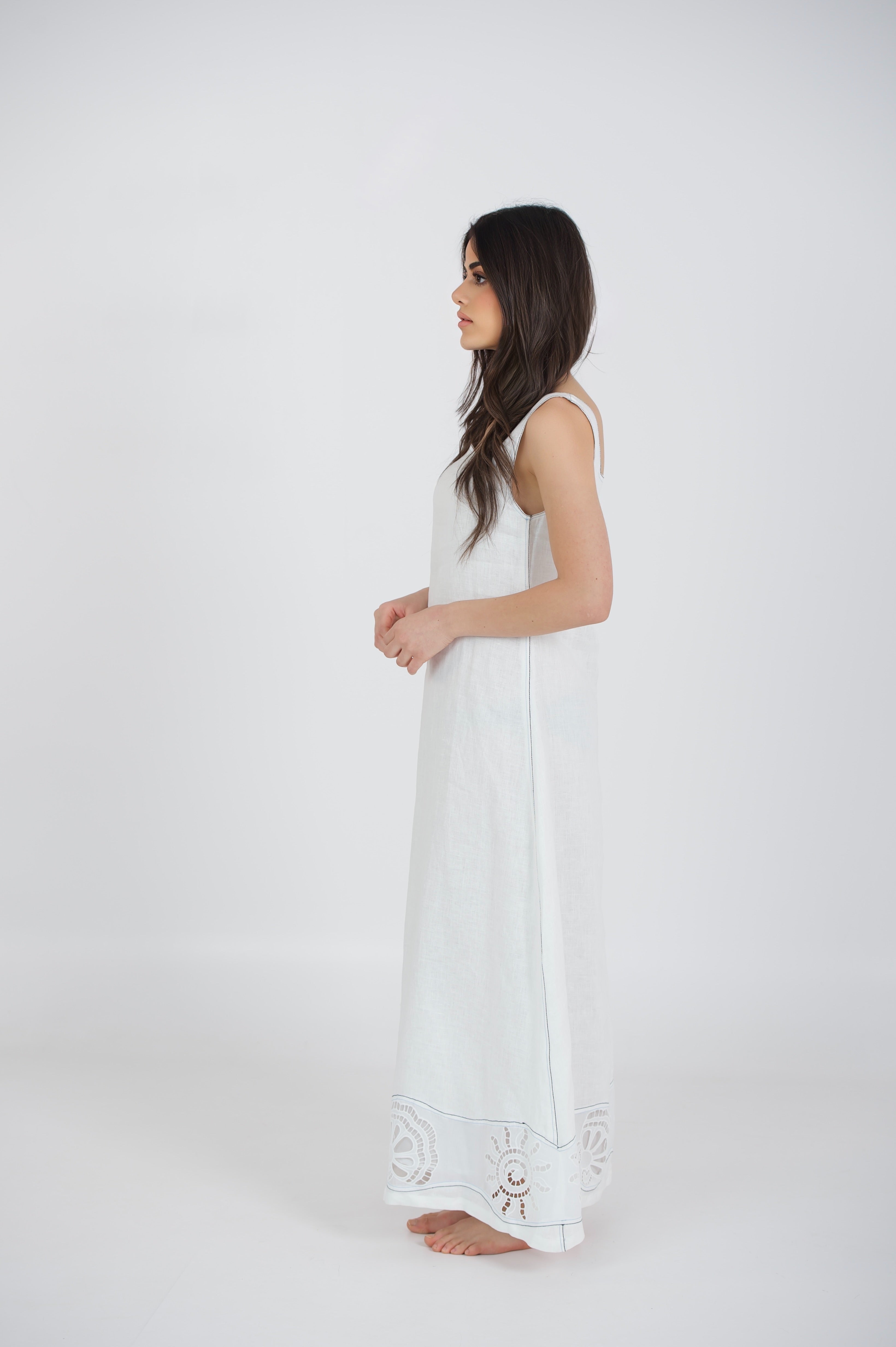 Seashell Linen Dress