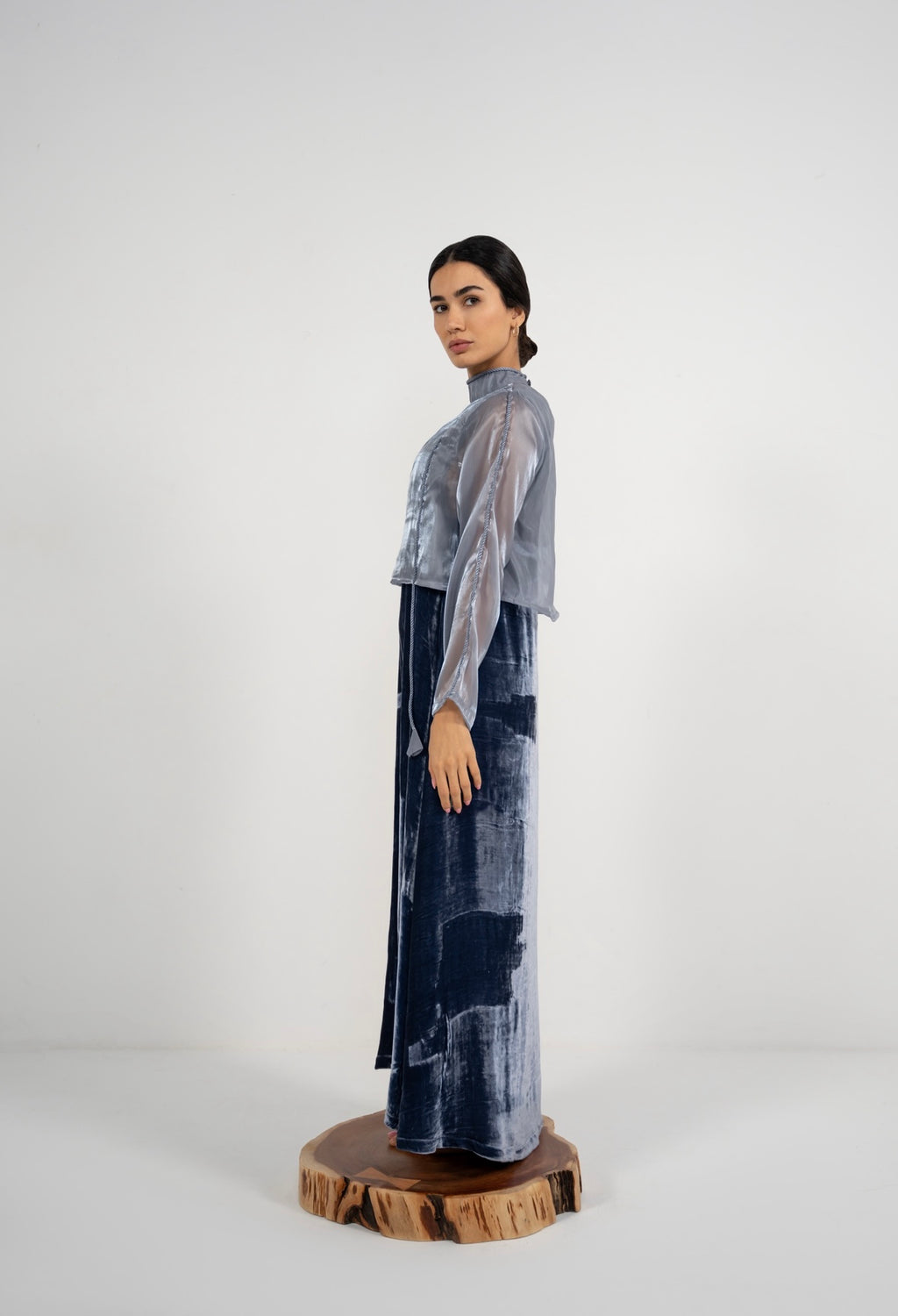 Storm Velvet Loom Dress