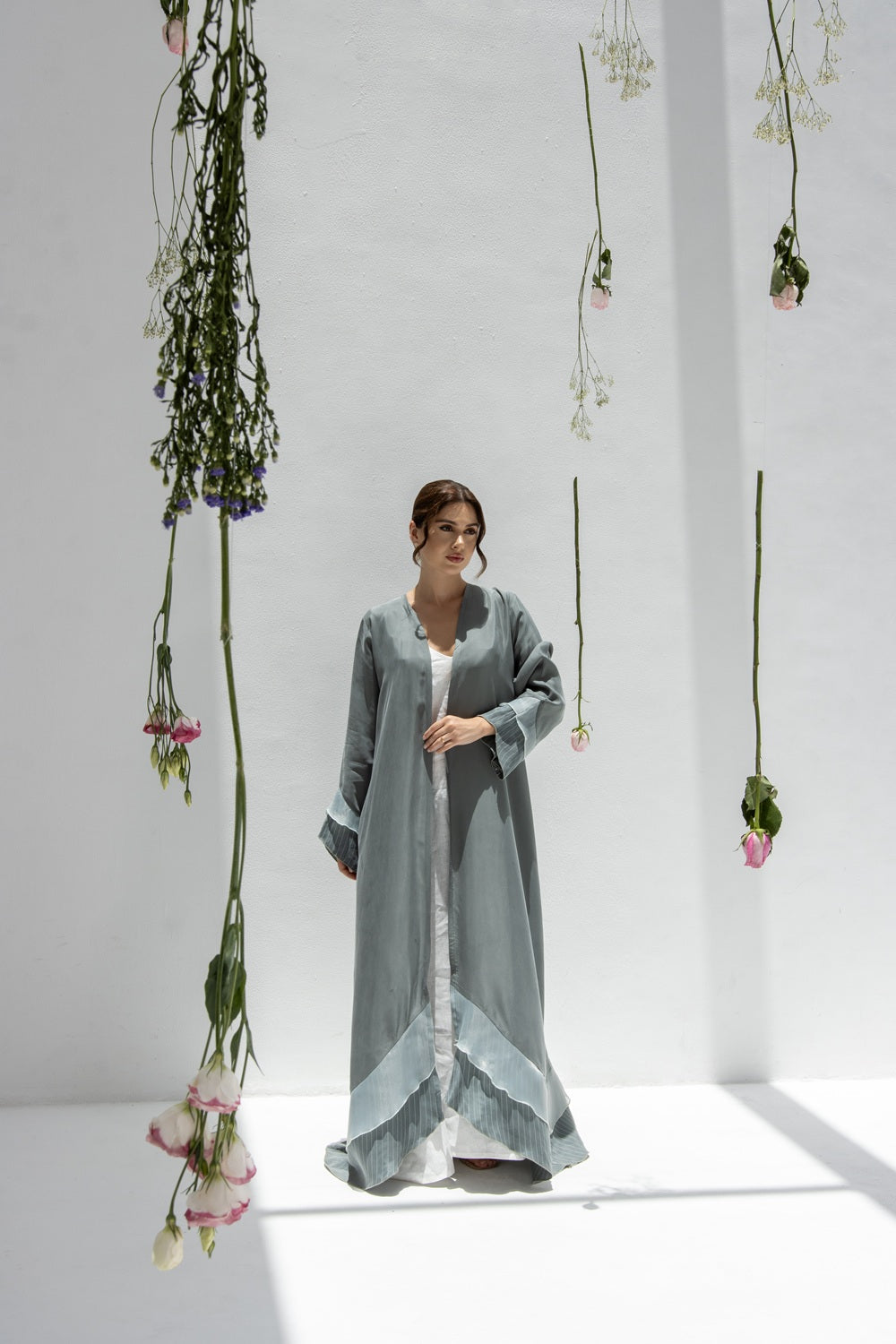 Sky Bloom Abaya