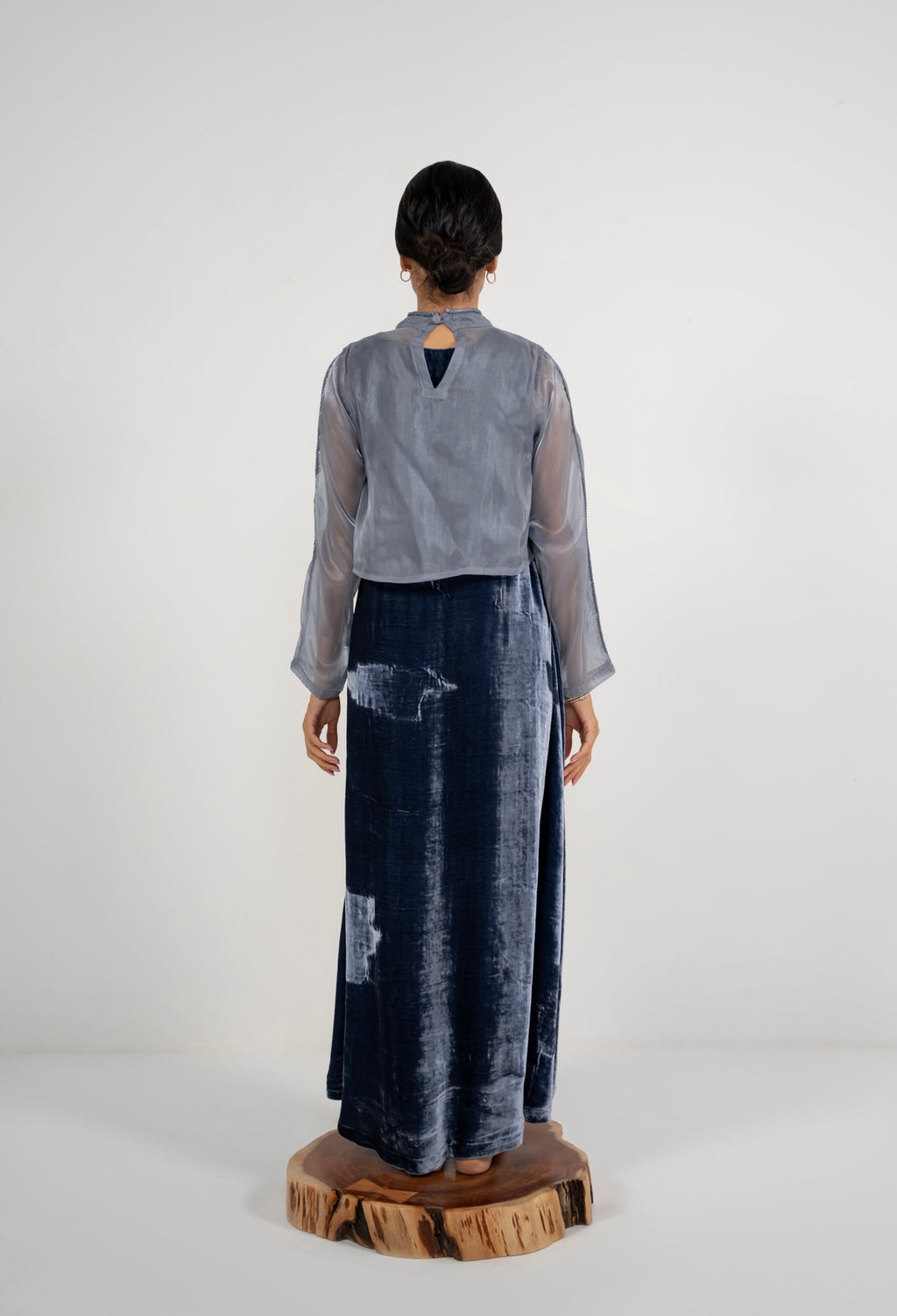 Storm Velvet Loom Dress