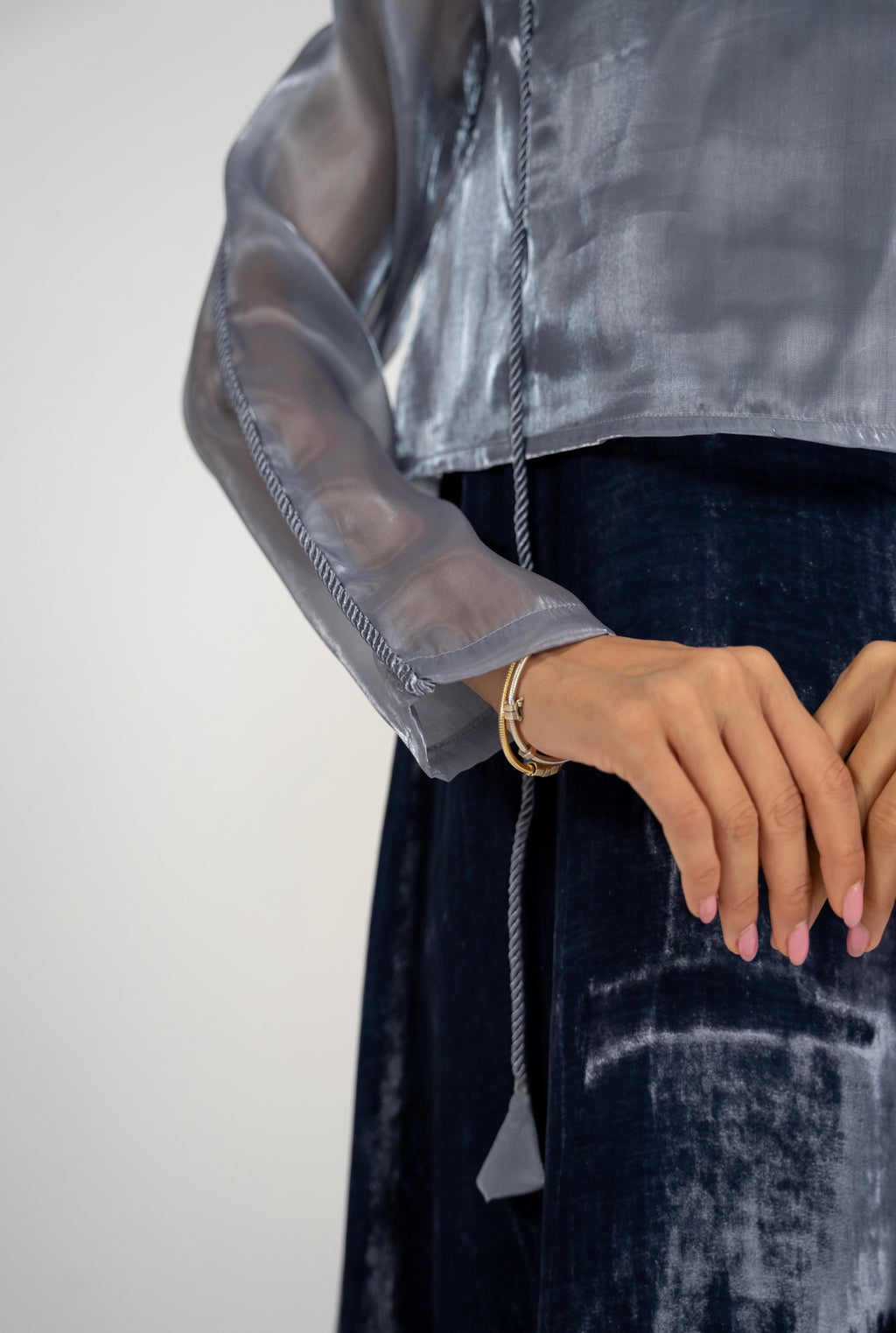 Storm Velvet Loom Dress