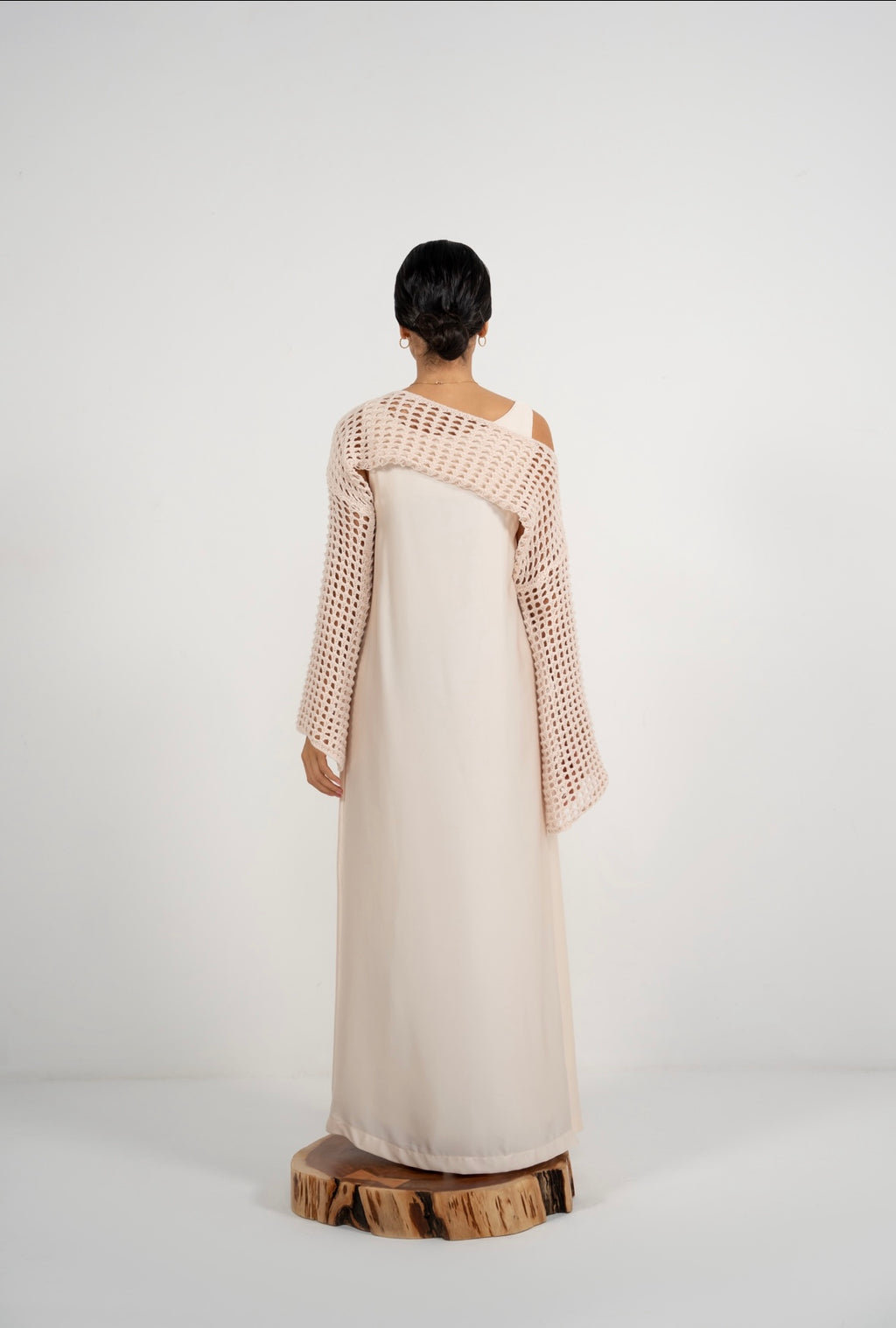 Crochet Beige Loom Dress