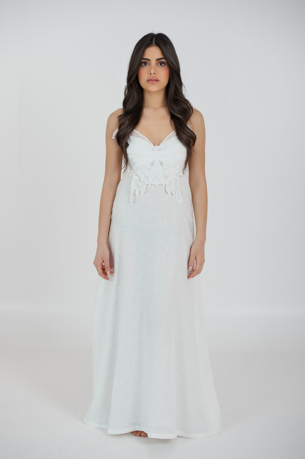 Butterfly Linen Dress