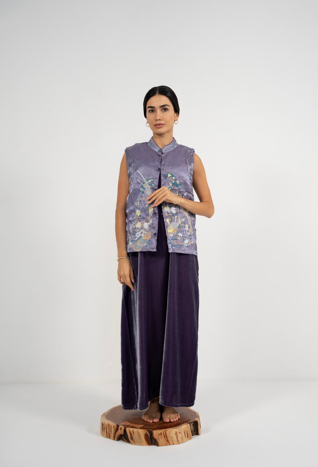 Blush Velvet Loom Dress